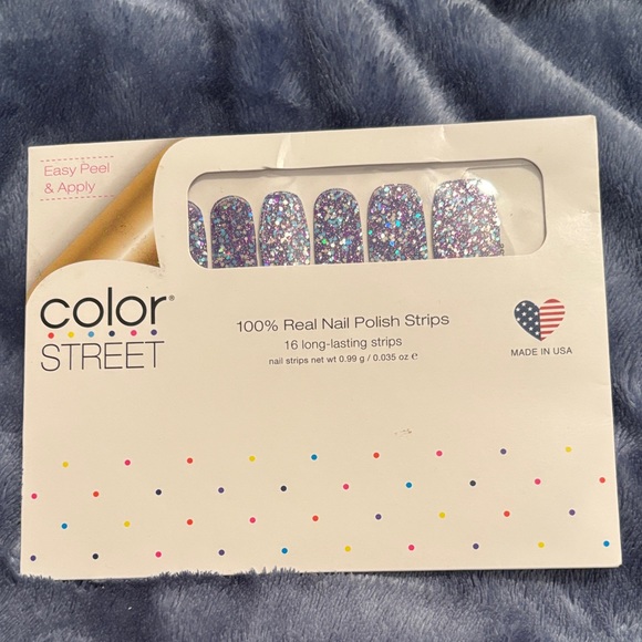 Color Street Other - Color Street Holographic Glitter Nail Strips - Mardi Gras